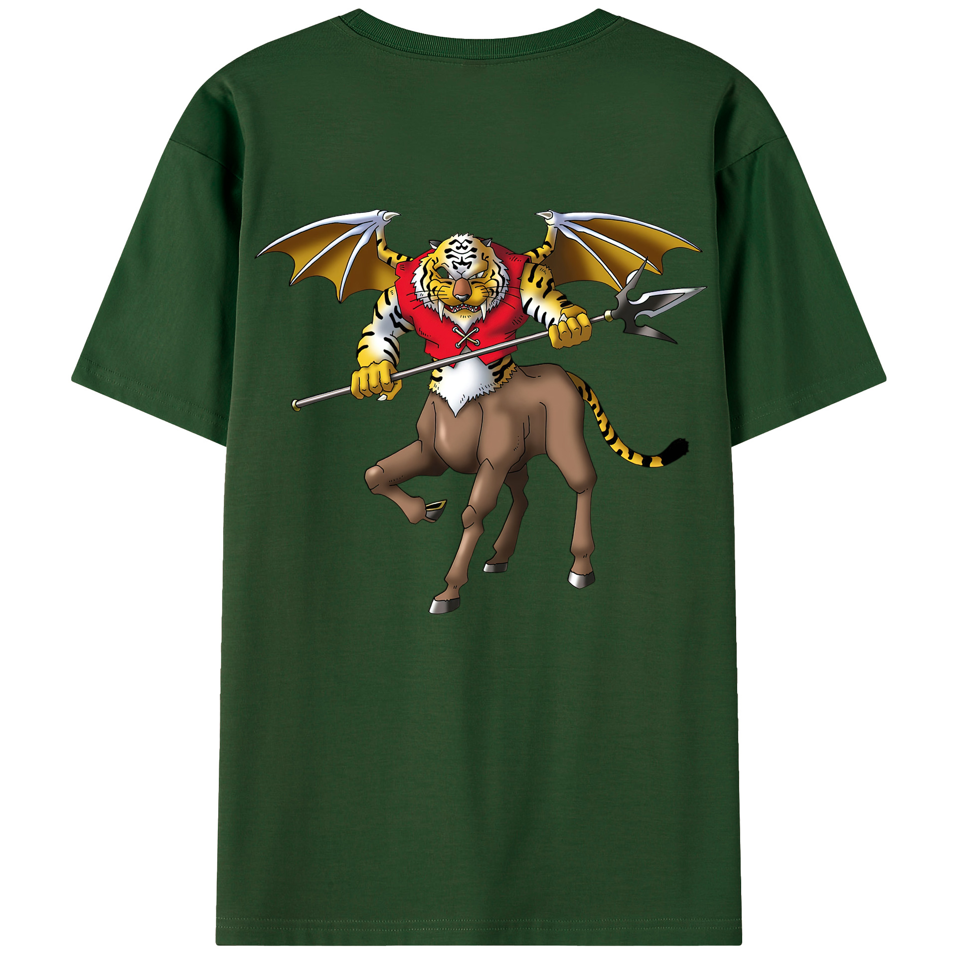 （画像用） ドラゴンクエスト Doragon Kuesuto Dragon Quest 綿100％半袖Tシャツ（背面プリント）